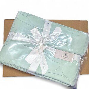 Cozy Bliss Cooling Throw Blanket for Hot Sleepers – Sage Green, 50” x 70” Q-Max